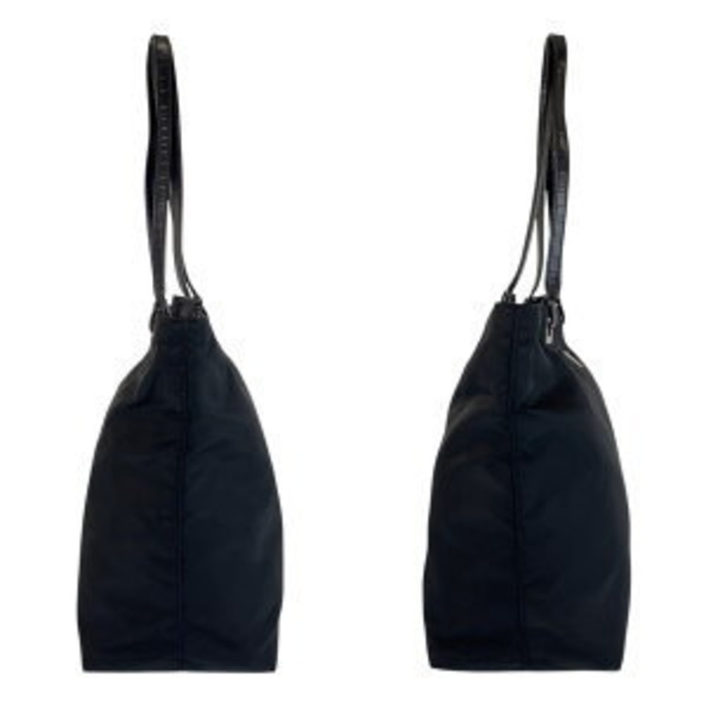 Prada Triangular Tessuto Shoulder Black Leather N… - image 6